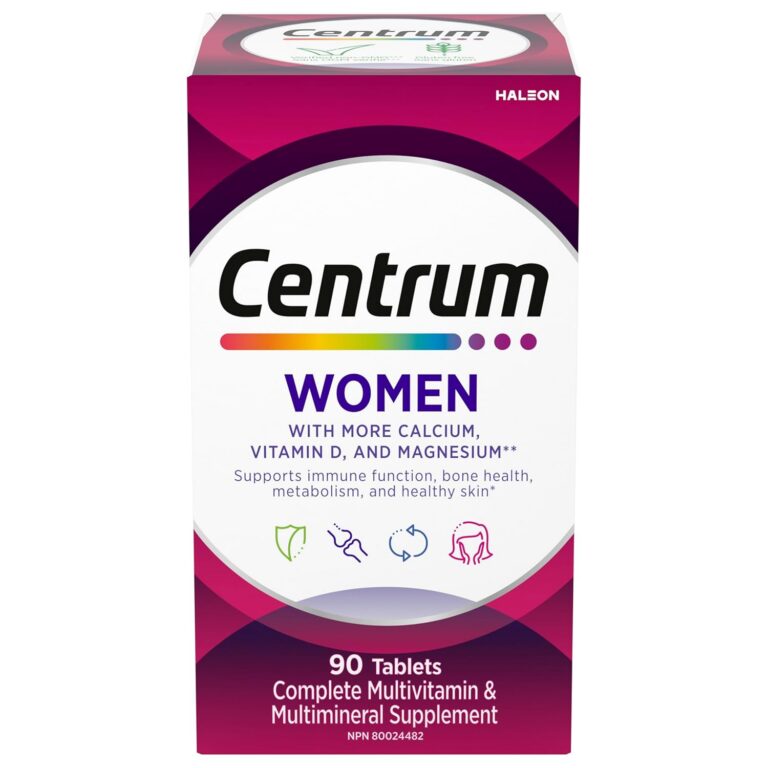 Centrum Women Multivitamins/Minerals Supplement, 90 Tablets (Packaging May Vary)