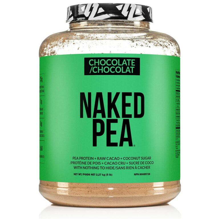 Chocolate Naked Pea Protein - Pea Protein Isolate from North American Farms - 5lb Bulk, Plant Based, Vegetarian & Vegan Protein. Easy to Digest, Non-GMO, Gluten Free, Lactose...