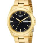 Citizen Quartz Men's Watch, Stainless Steel, Classic, Gold-Tone (Model: BF0582-51F)