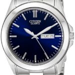 Citizen Quartz Men's Watch, Stainless Steel, Classic, Silver-Tone (Model: BF0580-57L)
