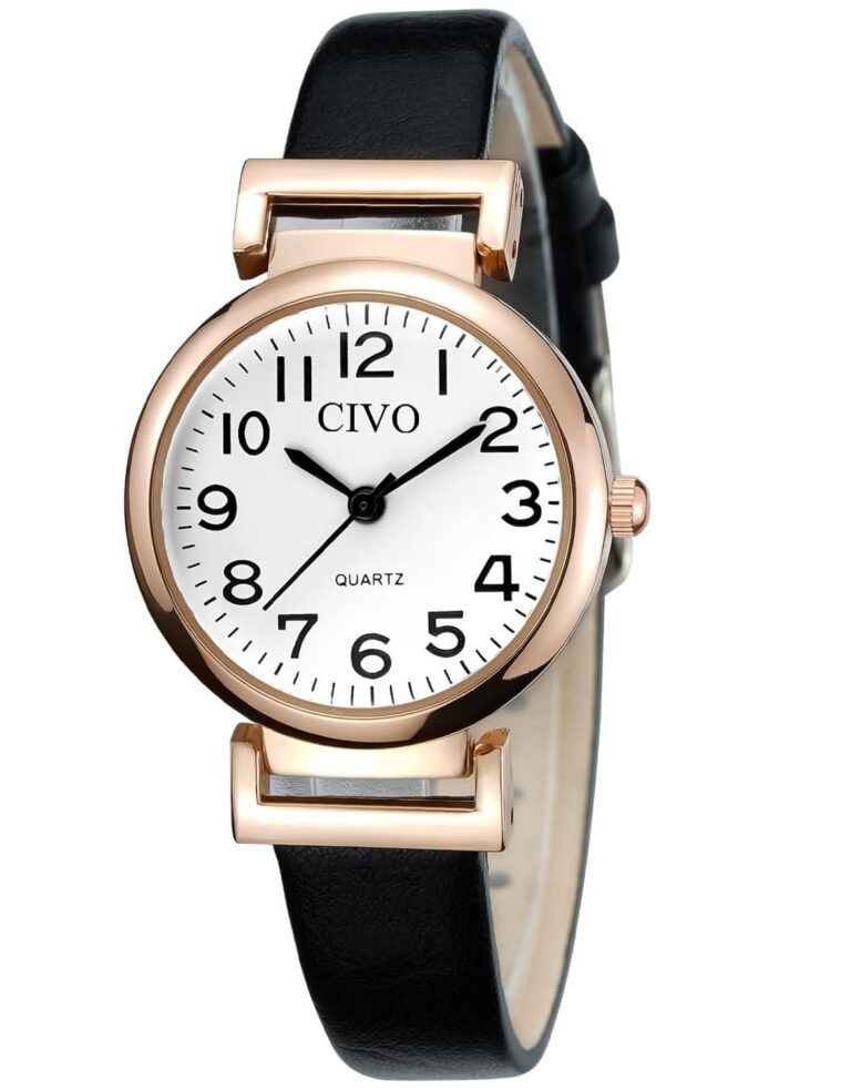 CIVO Womens Watch Small Waterproof Analog Quartz Leather Strap Wrist Watch Fashion Simple Elegant Ladies Dress Watches for Women