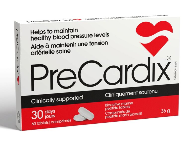 Clinically Proven Non-Prescription Blood Pressure Supplement by PreCardix (30 Day Supply) | Made in Canada Bioactive Marine Peptide Supplement | Maintain Healthy Blood Pressure...