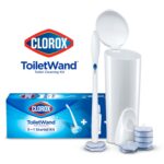 Clorox ToiletWand Disposable Toilet Cleaning System - ToiletWand, Storage Caddy and 6 Disinfecting ToiletWand Refill Heads (Packaging May Vary) (03191)