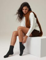 CLOSEMATE Womens Winter Boots Socks Warm Thick Gift for Women Thermal Full Cushioned Crew Socks 3 Pairs