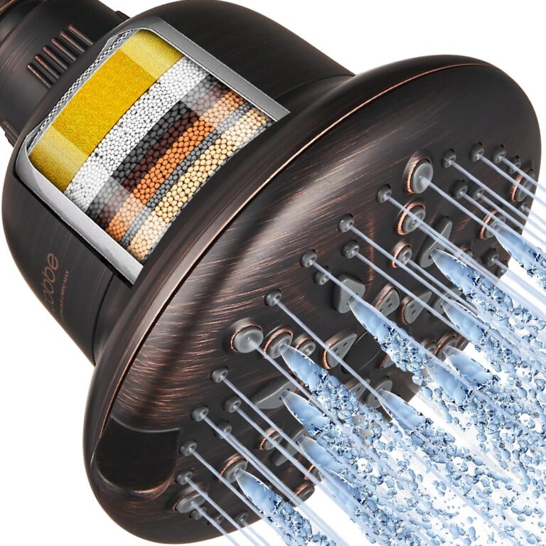 Cobbe Filtered Shower Head, High Pressure 7 Spray Modes Shower Head with Filters, 16 Stage Shower Head Filter for Hard Water for Remove Chlorine and Harmful Substances (ORB-2.5GPM)