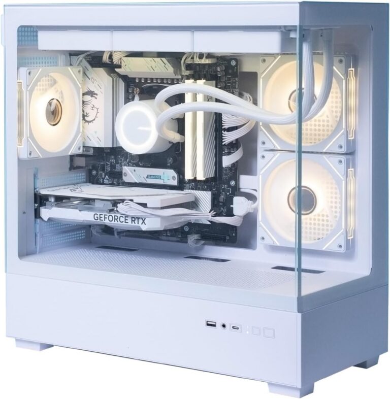Cooler Power Gaming PC White - AMD Ryzen 5 7600X, Geforce RTX 5060, 32GB DDR5, 1TB NVME SSD, 650W PSU, Windows 11, WiFi Ready, High Performance, Plug and Play