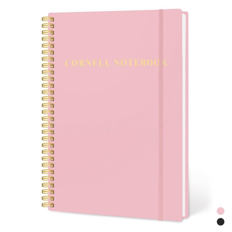 Cornell Notes Notebook，College Spiral Notebooks for Note Taking，Spiral Cornell Notebook，Subject College Ruled Notebook for Office School Teacher Student（7x10”）