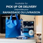 Cottonelle Toilet Paper, 12 Mega Rolls = 48 Regular Rolls, Ultra Clean, Strong Bathroom Tissue, 284 Sheets per Roll, Packaging May Vary