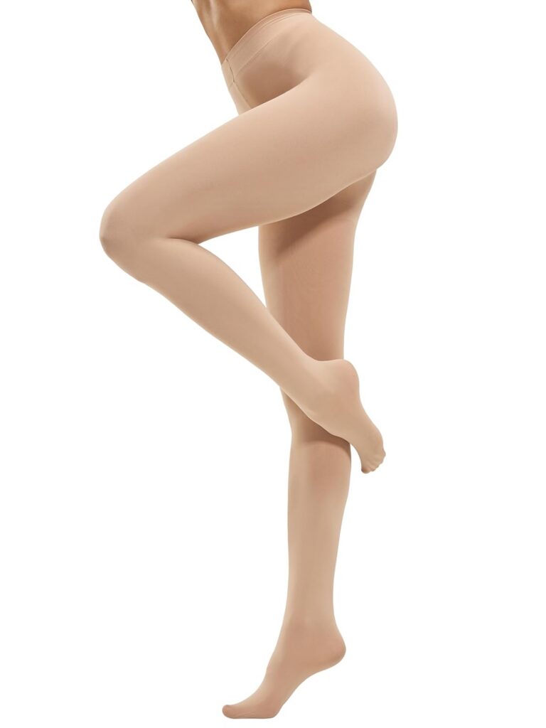 CozyWow Womens Run Resistant Tights 80 Denier High Waist Semi Opaque Pantyhose Soft and Elastic