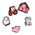Crocs Jibbitz Cute Pets & Animals Shoe Charms, Cutesy Farm Animal, 5-Pack
