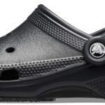 Crocs Unisex-Adult Classic Clogs, Black, 7 Men/9 Women