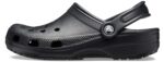 Crocs Unisex-Adult Classic Clogs, Black, 7 Men/9 Women