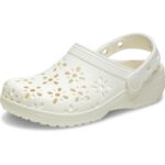 Crocs Unisex-Adult Classic Clogs with Floral Cut Out Design