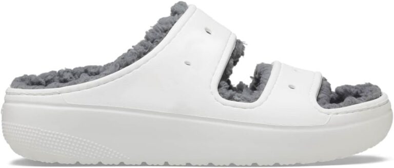 Crocs unisex-adult Classic Cozzzy Platform Sandals Fuzzy Slippers Wedge Sandal