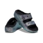 Crocs unisex-adult Classic Cozzzy Platform Sandals Fuzzy Slippers Wedge Sandal
