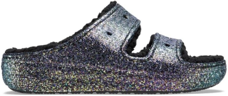 Crocs unisex-adult Classic Cozzzy Platform Sandals Fuzzy Slippers Wedge Sandal