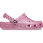Crocs Unisex-Adult Classic Glitter Clogs (Little Big Kid) K PTG