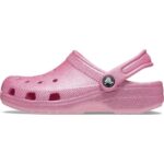 Crocs Unisex-Adult Classic Glitter Clogs (Little Big Kid) K PTG