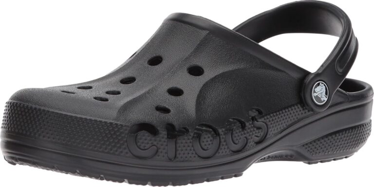 Crocs Unisex-Adult Men's and Women's Baya Clog, Black, 8 Women/6 Men