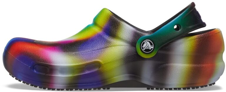 Crocs Unisex-Adult Men's and Women's Bistro Graphic Clog | Slip Resistant Work Shoes Clog