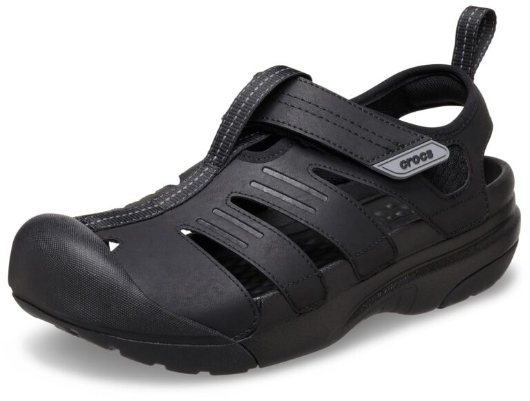 Crocs unisex-adult Yukon Fishermans, Sandals for Men Yukon Fisherman Black