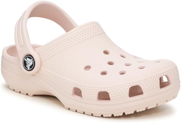 Crocs Unisex-Child Classic Clogs, Kids and Toddler Slip On Shoes, Quartz, 4 Big Kid