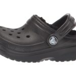 Crocs Unisex-Child Classic Lined Clog, Kids and Toddlers Slippers, Black/Black, 7 Toddler