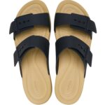 Crocs Women's Brooklyn Buckle Low Low, LiteRide Footbed Sandals