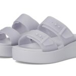 Crocs Women's Brooklyn Buckle Low Wedges, Platform Sandals