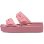 Crocs Women's Brooklyn Buckle Low Wedges, Platform Sandals