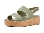 Crocs womens Brooklyn Cork Low Wedge Wedge Sandal