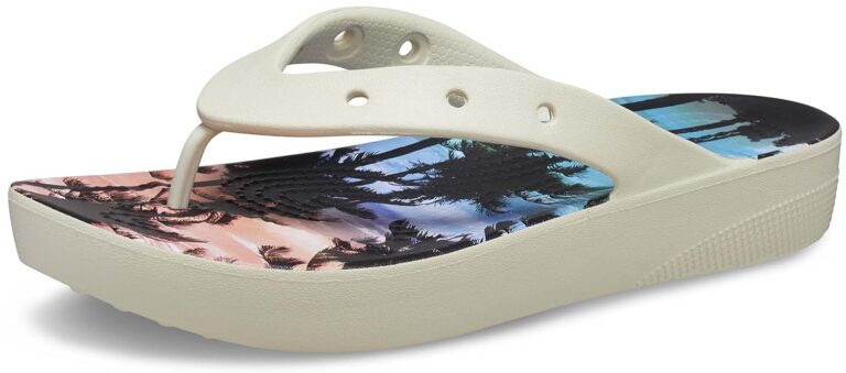 Crocs Women's Classic Platform Flip Flops, Platform Sandals