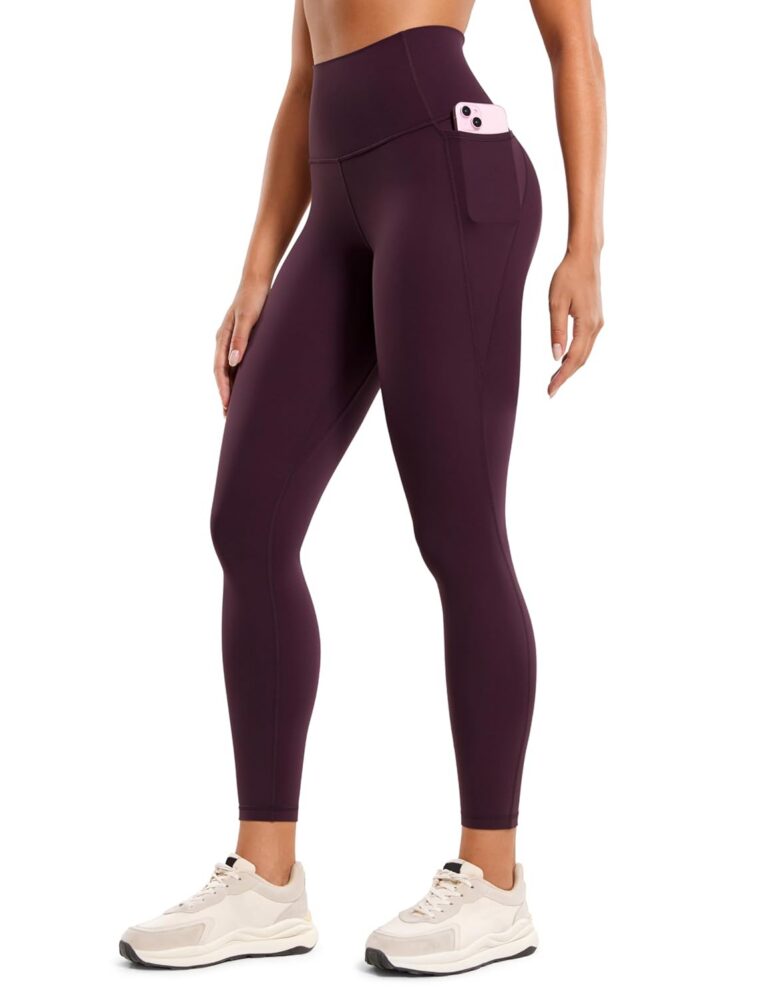 CRZ YOGA Womens Butterluxe Workout Leggings 25" / 28'' - High Waisted Gym Yoga Pants with Pockets Buttery Soft