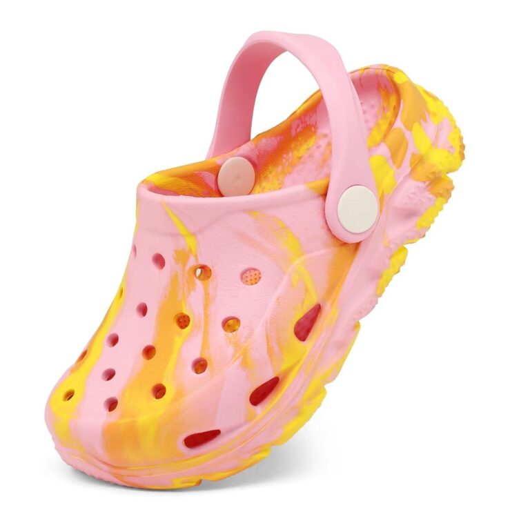 Cubufly Kids Clogs Boys Girls Marbled Tie Dye Garden Water Shoes Toddler Slides Sandals Pool Beach Slipper