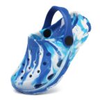 Cubufly Kids Clogs Boys Girls Marbled Tie Dye Garden Water Shoes Toddler Slides Sandals Pool Beach Slipper
