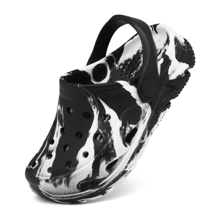 Cubufly Kids Clogs Boys Girls Marbled Tie Dye Garden Water Shoes Toddler Slides Sandals Pool Beach Slipper