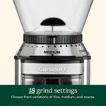 Cuisinart Coffee Grinder, Electric One-Touch Automatic Burr Coffee Grinder with 18-Position Grind Selector, Cup Size Selector for 4 – 18 Cups (DBM-8C)