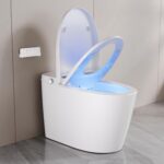 DeerValley Smart Toilet Bidet with Built-in Tank, Light Sensing,LED Display,Foot Touch Control Flush, Heated Seat, Warm Water, Air Dryer, Pre-Wet,(Bubble Cleansing, Soft...