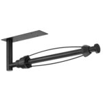 DEKAVA Paper Towel Holder Under Cabinet Wall Mount for Kitchen Paper Towel, Self-Adhesive Paper Towel Bar, Paper Towel Rack, SUS304 Stainless Steel 13 inch (Black R, 1)