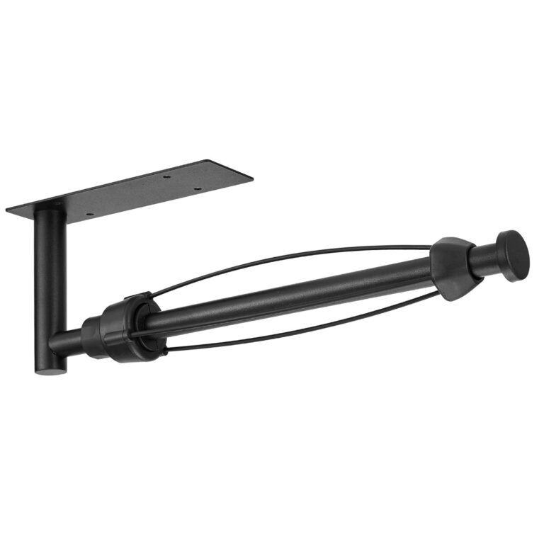 DEKAVA Paper Towel Holder Under Cabinet Wall Mount for Kitchen Paper Towel, Self-Adhesive Paper Towel Bar, Paper Towel Rack, SUS304 Stainless Steel 13 inch (Black R, 1)