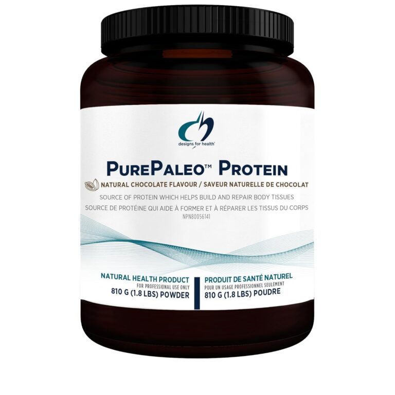 Designs for Health PurePaleo Protein Powder - Chocolate Pure Beef Collagen Peptides, 21g HydroBEEF Protein with Collagen + BCAAs (30 Servings / 810g)