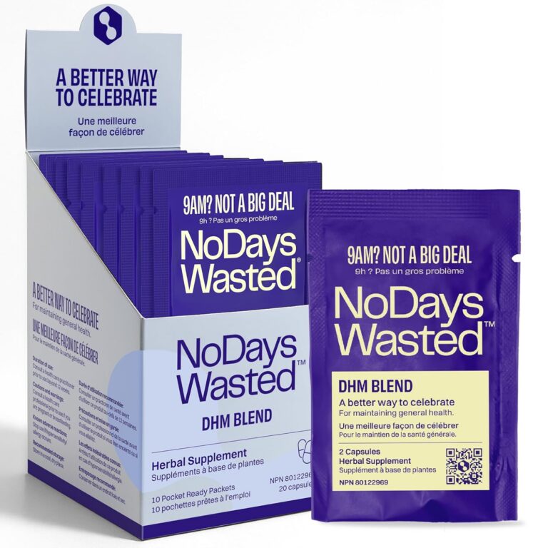 DHM Blend - No Days Wasted - 10 Servings (20 Capsules) - Dihydromyricetin (DHM Supplement), Milk Thistle, Prickly Pear, Hydration Blend-Take During Evening for Better Next Day...