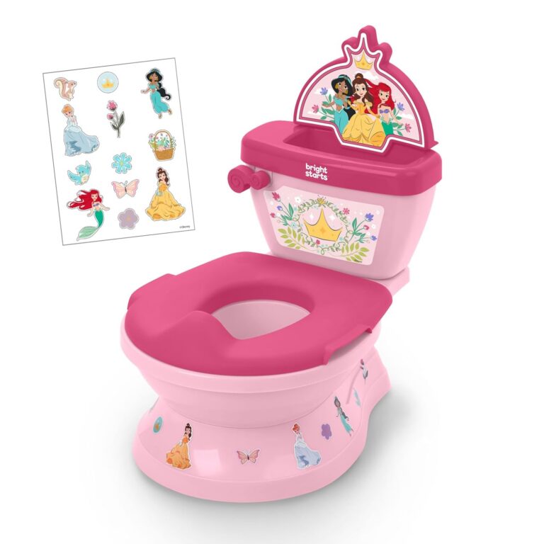 Disney Princess My Size Potty 2-in-1 System for Toddler Potty Training with Lifelike Flushing Sounds, Cheers, and Melodies, for Ages 18 Months, Up to 50 Pounds