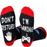 Do Not Disturb I'm Gaming Socks,Mens Gifts for Christmas Stocking Stuffers,Dad Birthday Gift For Him,Gamer Socks For Boys,Son