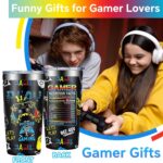 DOEARTE Gamer Gifts - Gifts for Gamers Men - Gaming Gift for Man, Teenage, Teen Boys, Boyfriend - Birthday Christmas Gift Set for Gamers - 20oz Tumbler