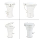 Dometic 302310081 310 Series Gravity-Flush Toilet - White, Standard