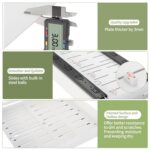 DOMNIU 2 Pack Pull Out Cabinet Organizers Expandable, Plastic Slide Out Drawers for Kitchen, Bathroom, Pantry, Under Sink Storage, Pull Out Drawers Fixed with Adhesive Nano Film...