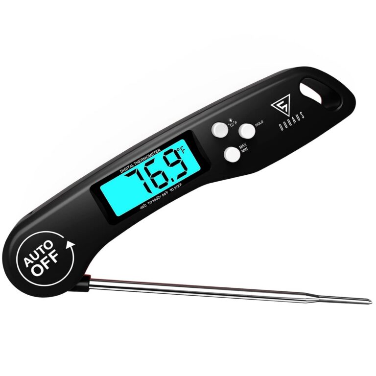 DOQAUS Digital Meat Thermometer - Instant Read Food Thermometer with Backlight & Reversible Display for Cooking Turkey Grill BBQ Oven Candy Stocking Stuffers for Men Christmas...
