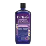 Dr Teal's Foaming Bath with Pure Epsom Salt, Melatonin Bath, Lavender & Chamomile Essential Oil Blend, 34 fl oz (Packaging May Vary)