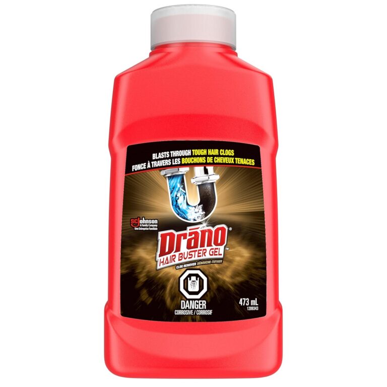 Drano Hair Buster Gel Remover, Drain Clog Remover and Cleaner for Shower or Sink Drains, 473ml, Packaging may vary
